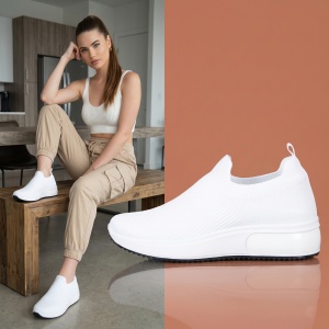 Espadrile ''ALD Fashion MU-72-18 White" - Img 4