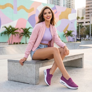 Espadrile "SuperFashion HTWM-44 Purple" - Img 3