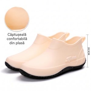 Ghete ploaie "SuperFashion 6-38 Beige" - Img 7