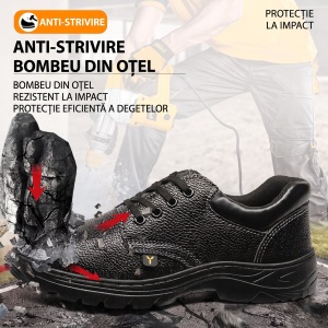 Pantofi Protecție "SuperFashion 6-28 Black" - Img 10