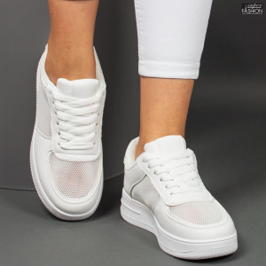 pantofi sport dama albi