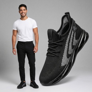 Pantofi Sport "SuperFashion HTMS-33 Black Grey"