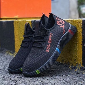 Pantofi sport "SuperFashion HTWM-3 Black Red" - Img 9