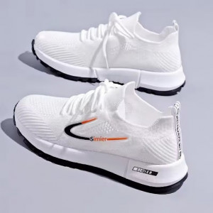 Pantofi Sport "SuperFashion HTWM-90 White Black" - Img 6