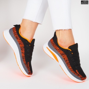 Pantofi Sport ''WE Fashion 351-2 Black Orange'' - Img 2