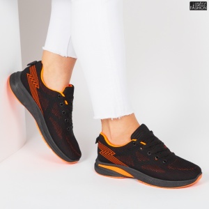 Pantofi Sport ''WE Fashion 353-2 Black Orange'' - Img 6