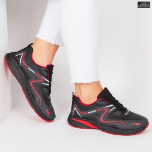 Pantofi Sport ''WE Fashion396-2 Black Red'' - Img 2
