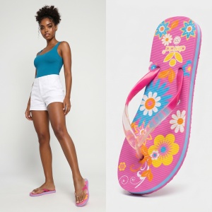 Papuci ''Aierda 302 Fuchsia''