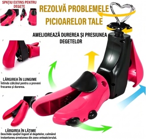 Calapod ajustabil pentru alungirea si lățimea încălțămintei "SuperFashion 6-10 Black Pink" - Img 7