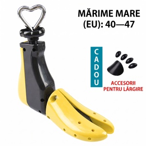 Calapod ajustabil pentru alungirea si lățimea încălțămintei "SuperFashion 6-10 Black Yellow" - Img 4