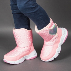 Cizme îmblănite copii ''Apawwa HD04 Pink'' - Img 3