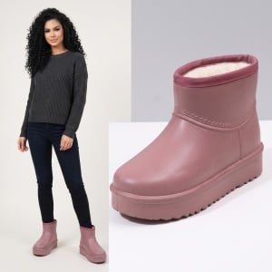 Cizme îmblănite "SuperFashion 5-18 Pink"