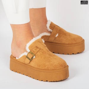 Cizme scurte Dama tip UG "Lavy Fashion SL-A15 Camel" - Img 3