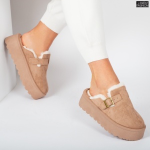 Cizme scurte Dama tip UG "Lavy Fashion SL-A15 Khaki" - Img 4