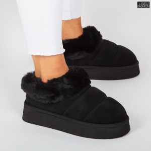 Cizme scurte Dama tip UG "YiYi Fashion BK-101 Black" - Img 3