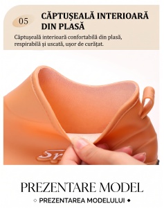 Ghete ploaie "SuperFashion 6-38 Brown" - Img 11