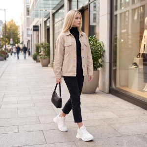 Ghete Sport "ABC Fashion 102-1 Beige" - Img 3