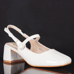 Pantofi ''ABC Fashion 140-2 Off White" - Img 6