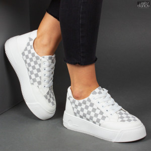 Pantofi Sport "Dion F07 White Grey" - Img 1