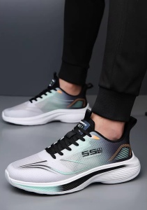Pantofi Sport "SuperFashion 6-23 White Green'' - Img 6