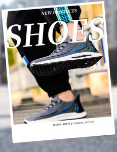Pantofi Sport "SuperFashion HTMS-11 Gray" - Img 8