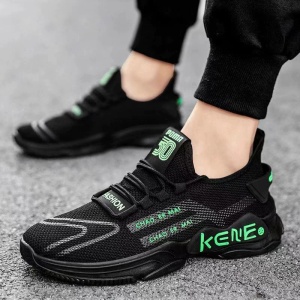 Pantofi Sport "SuperFashion HTMS-21 Black Green"