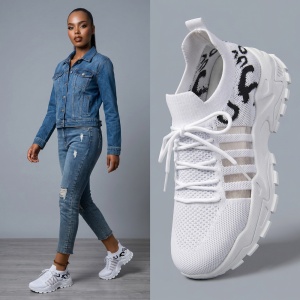 Pantofi sport "SuperFashion HTWM-37 White"