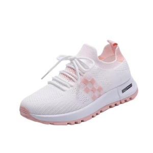 Pantofi sport "SuperFashion HTWM-41 White Pink"