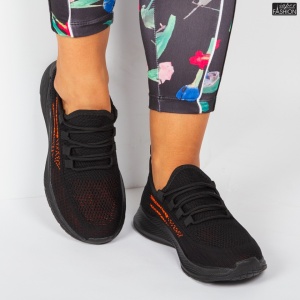 Pantofi Sport ''WE Fashion 3311D Black Orange'' - Img 3