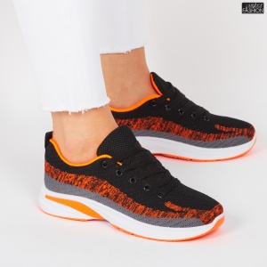 Pantofi Sport ''WE Fashion 351-2 Black Orange'' - Img 3