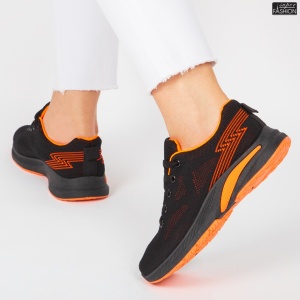 Pantofi Sport ''WE Fashion 353-2 Black Orange'' - Img 7