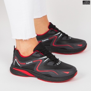 Pantofi Sport ''WE Fashion396-2 Black Red''