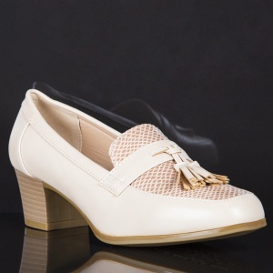Pantofi ''YiYi YEHJ-177 Beige" - Img 4