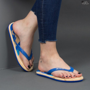 papuci dama albastri