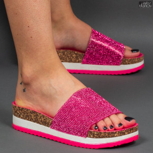 papuci dama fuchsia