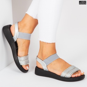 Sandale ''ALD Fashion HQ126-115 Silver'' - Img 4