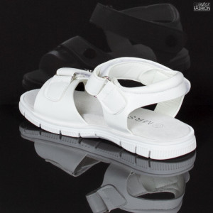 sandale fete albe