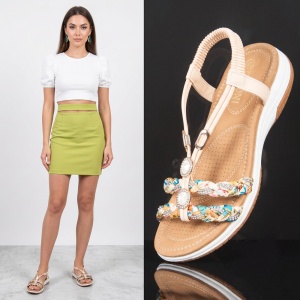 Sandale ''YiYi ZX-100 Beige''