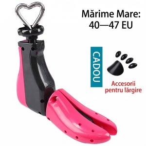 Calapod ajustabil pentru alungirea si lățimea încălțămintei "SuperFashion 6-10 Black Pink" - Img 4
