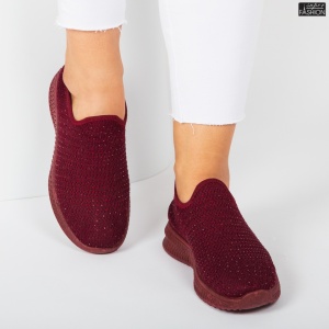 Espadrile ''ALD Fashion HQ1029-165 Burgundy" - Img 3