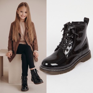 Ghete îmblănite copii ''Apawwa ND717-6 Black''