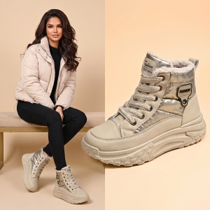 Ghete îmblănite "SuperFashion 6-50 Khaki''