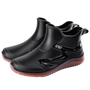 Ghete ploaie "SuperFashion 6-40 Black Brown''