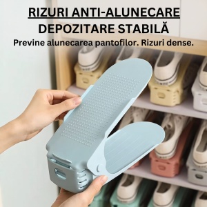 Organizator încălțăminte reglabil "SuperFashion 6-34 Blue" - Img 4