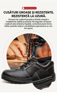 Pantofi Protecție "SuperFashion 6-29 Black" - Img 12