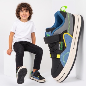 Pantofi Sport Copii ''DION L144-A2 Black Blue''