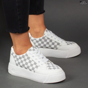 Pantofi Sport "Dion F07 White Grey" - Img 2
