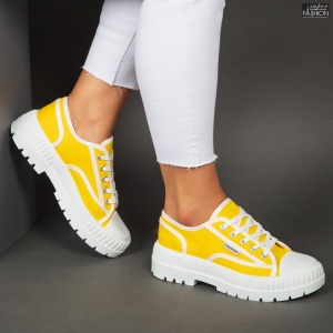 Pantofi Sport "Se7.en D989 Yellow''