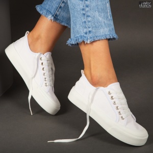 Pantofi Sport "Se7.en S0803 White" - Img 4