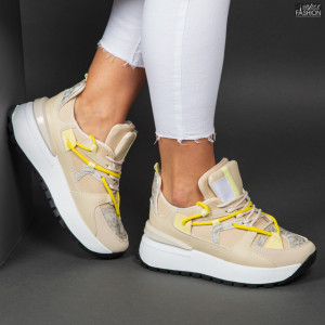 Pantofi Sport "Se7.en X-3005 Beige''